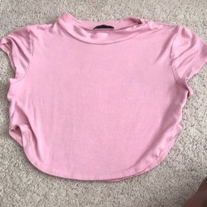 Pink Fashion Nova Crop Top (NEVER WORN)